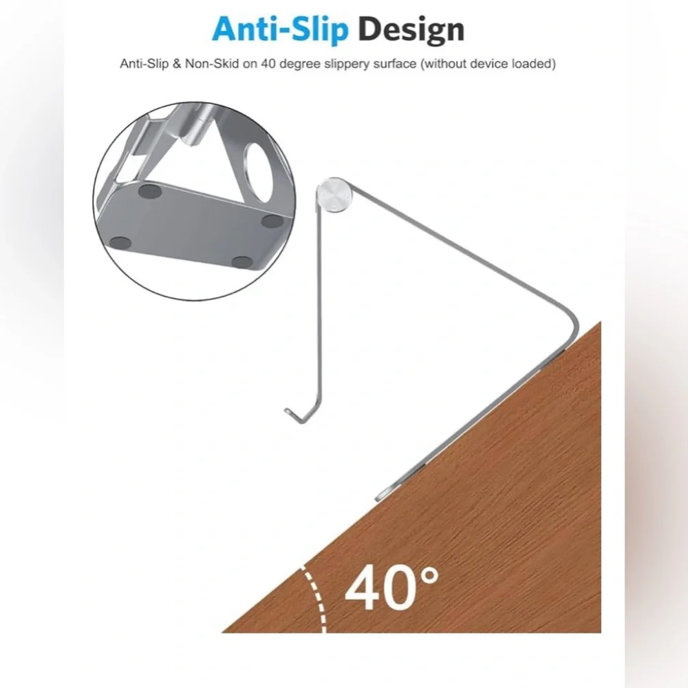 iPad/ Tablet stand holder. Angle adjustable. Aluminum. Excellent condition.